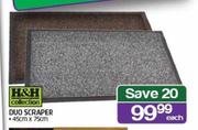 H&H Collection Duo Scraper-45cmx75cm-Each