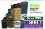 Van Dyck Assorted Squares-275cmx365cm-Each
