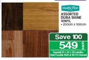 Multi-Flor Assorted Dura Shine Vinyl-200cmx500cm-Each