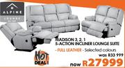 Alpine Madison 3 2 1 5 Action Incliner Lounge Suite