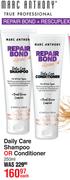 Marc Anthony Repair Bond + Rescuplex Daily Care Shampoo Or Conditioner-250ml Each