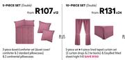 Kooper 10 Piece Comforter Set (Double) Fatigue 828204/Mauve 828225