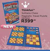 Thinkfun Solitaire Chess Magnetic Travel Puzzle 59876505