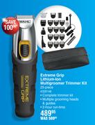 Wahl 25 Piece Extreme Grip Lithium-Ion Multigroomer Trimmer Kit