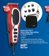 Wahl 11 Piece Close Cut Pro Ultra Close Haircutting & Grooming Kit