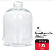 EH Glass Cookie Jar-Each