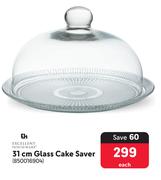 EH 31cm Glass Cake Saver-Each