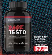 Biogen Edge Rage Testo-120 Capsules