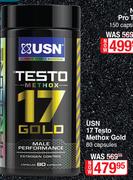 USN 17 Testo Methox Gold-80 Capsules
