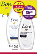 Dove Body Wash Assorted-For 2 x 500ml