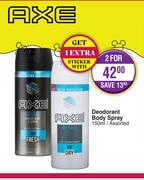 Axe Deodorant Body Spray Assorted-For 2