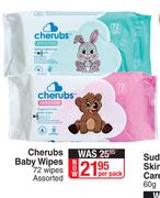Cherbus Baby Wipes 72 Wipes Assorted-Per Pack