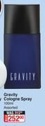 Coty Gravity Cologn Spray Assorted-100ml