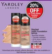 yardley Stayfast 24hr Foundation SPF20-Each