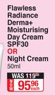 Pond's Flawless Radiance Derma+ Moisturising Day Cream SPF30 Or Night Cream-50ml Each