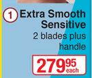Gillette Venus Extra Smmoth Sensitive 2 Blades Plus Handle