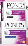 Pond's Flawless Radiance Derma+ Moisturising Day Cream SPF30 Or Night Cream-50ml Each