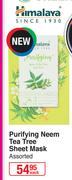 Himalaya Purifying Neem Tea Tree Sheet Mask Assorted-Each