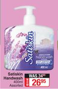 Satiskin Handwash Assorted-400ml