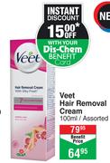 Veet Hair Removal Cream Assorted-100ml