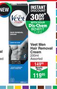 Veet Men Hair Removal Cream Assorted-200ml