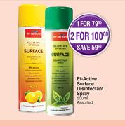 EF-Active Surface Disinfectant Spray Assorted-For 2 x 500ml