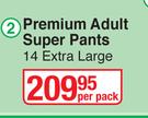Softi Premium Adult Super Pants (Extra Large)-14' Per Pack