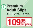 Softi Premium Adult Slips (Extra Large)-10 Per Pack