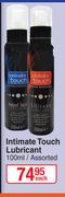 Intimate Touch Lubricant (Assorted)-100ml Each