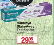 Himalaya Stain-Away Toothpaste-75ml Each