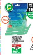 Dentalmate Interdental Mint Flossers-90 Per Pack
