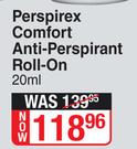 Perspirex Comfort Anti Perspirant Roll On-20ml