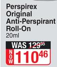 Perspirex Original Anti Perspirant Roll On-20ml 