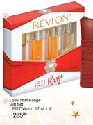 Revlon Love That Range Gift Set EDT Wand-17ml x 4