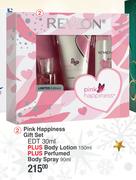 Revlon Pink Happiness Gift Set EDT-30ml