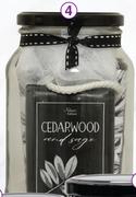 Cedar Wood & Sage Pamper Jar 5 Piece