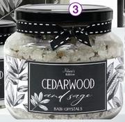 Cedar Wood & Sage Bath Crystals-600g