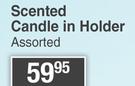 Scented Candle In Holder Assorted