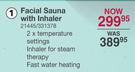 Carmen Facial Sauna With Inhaler 21445/331378