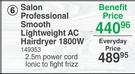 Tresemme Salon Professional Smooth Lightweight AC Hairdryer 1800W 149353