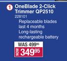 Philips One Blade 2 Click Trimmer QP2510