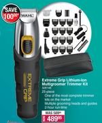 Wahl 25 Piece Extreme Grip Lithium-Ion Multigroomer Trimmer Kit