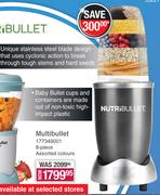 Nutri Bullet Multibullet 8 Piece Assoted Colours