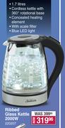Sunbeam Ribbed Glass Kettle 2000W