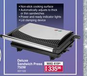 Sunbeam Deluxe Sandwich Press 750W