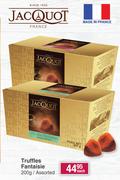 Jacquot Truffles Fantaisie Assorted-200g Each