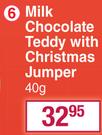 Lindt Lindor Milk Chocolate Teddy With Christmas Jumper-40g
