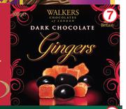 Walkers Chocolates Dark Chocolate Gingers-100g 