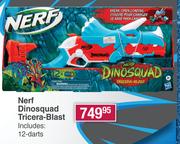 Nerf Dinosquad Tricera-Blast Including 12 Darts