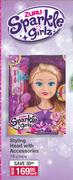 Zuru Sparkle Girls Styling Head With Accessories-18 Pieces Each